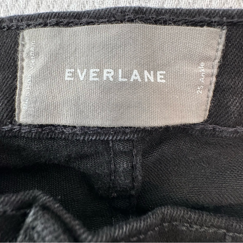 Everlane Mid Rise Skinny Ankle Jeans in Black, Women's Size 25 L26 - Picture 10 of 11